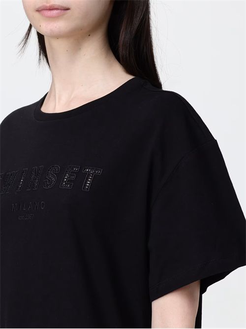 T-shirt Twinset in cotone con logo TWINSET | TT2041/00006